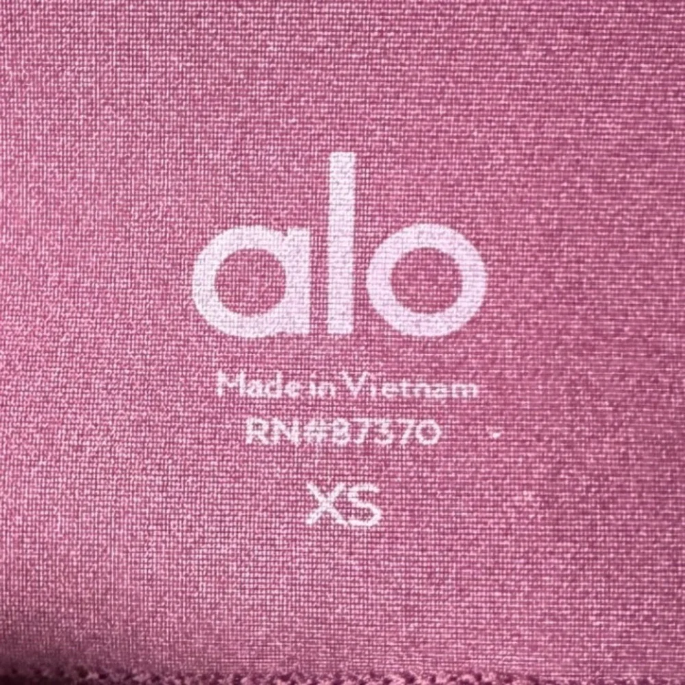 ALO YOGA High-Waist Sequence Leggings, Dark Plum, Size XS